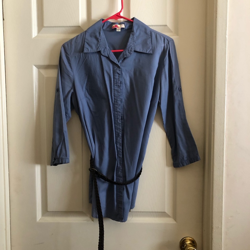 Button up top with belt